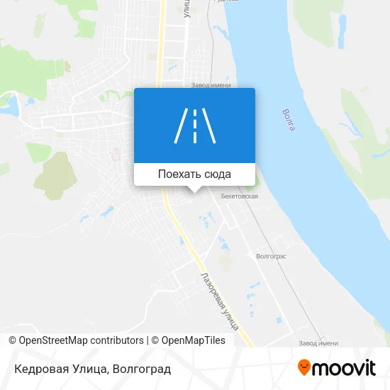 Карта Кедровая Улица