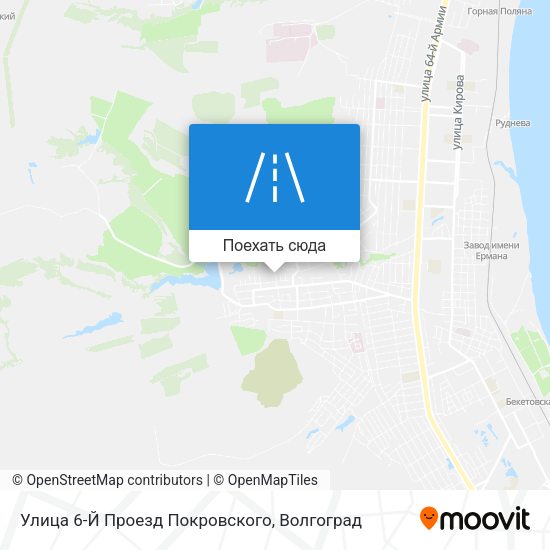 Карта Улица 6-Й Проезд Покровского