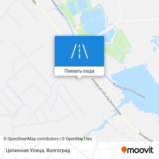 Карта Целинная Улица