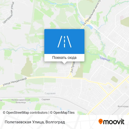 Карта Полетаевская Улица
