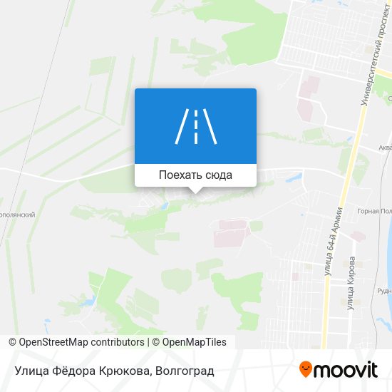 Карта Улица Фёдора Крюкова