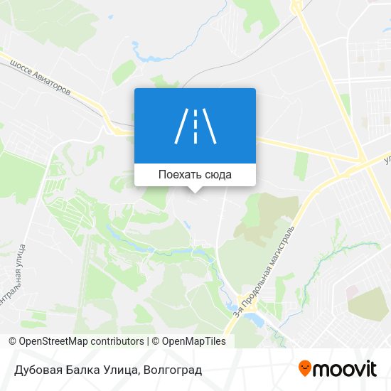 Карта Дубовая Балка Улица