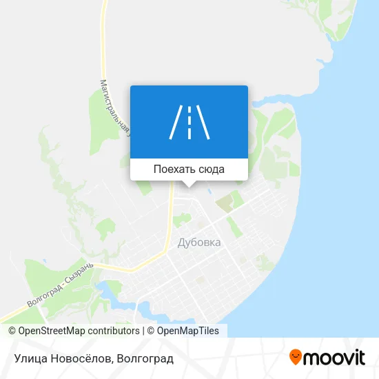 Карта Улица Новосёлов