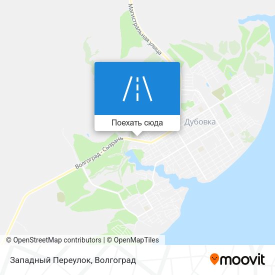 Карта Западный Переулок