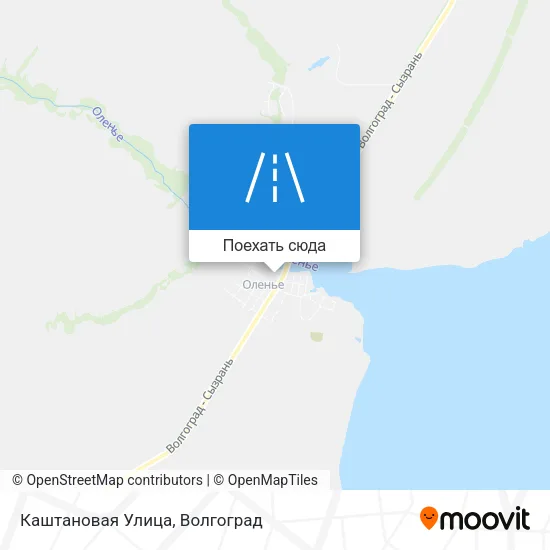 Карта Каштановая Улица