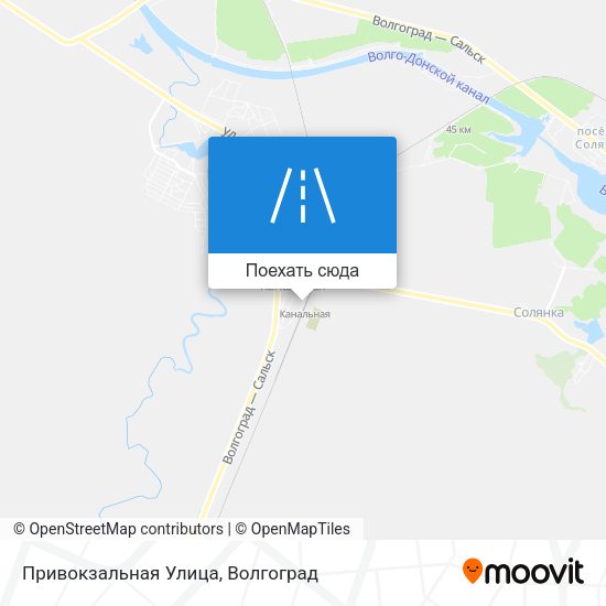 Карта Привокзальная Улица