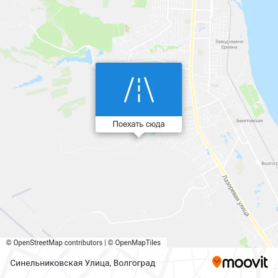 Карта Синельниковская Улица