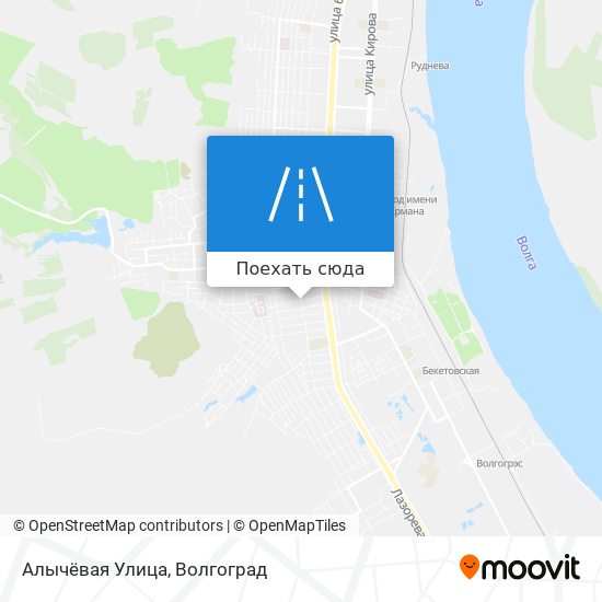 Карта Алычёвая Улица