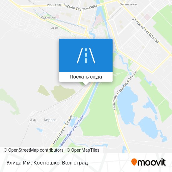 Карта Улица Им. Костюшко