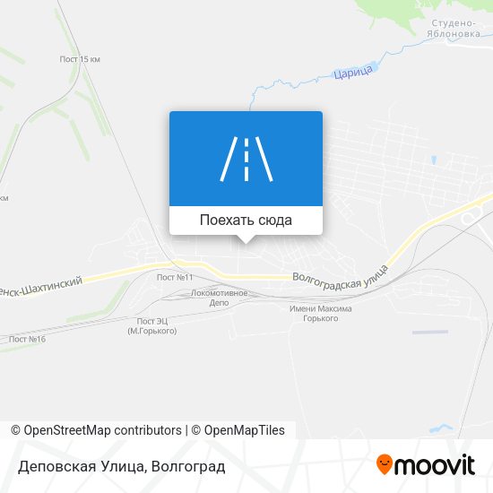 Карта Деповская Улица