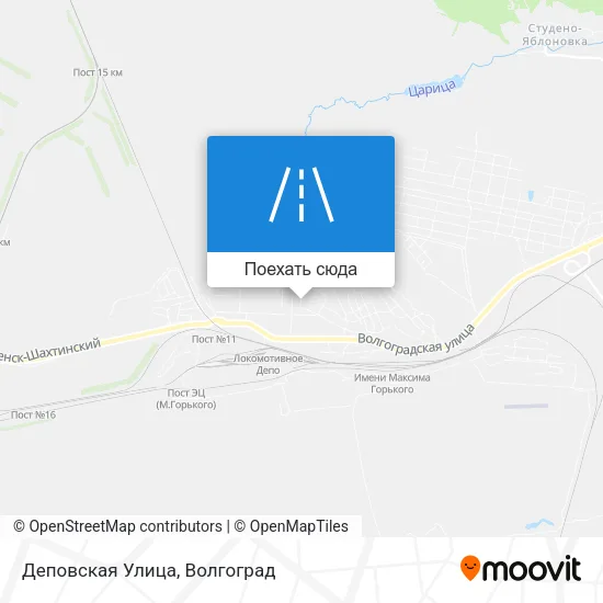 Карта Деповская Улица