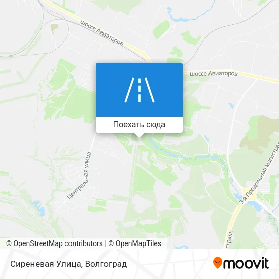 Карта Сиреневая Улица