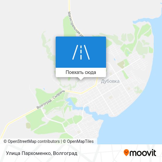 Карта Улица Пархоменко
