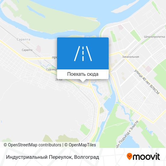 Карта Индустриальный Переулок