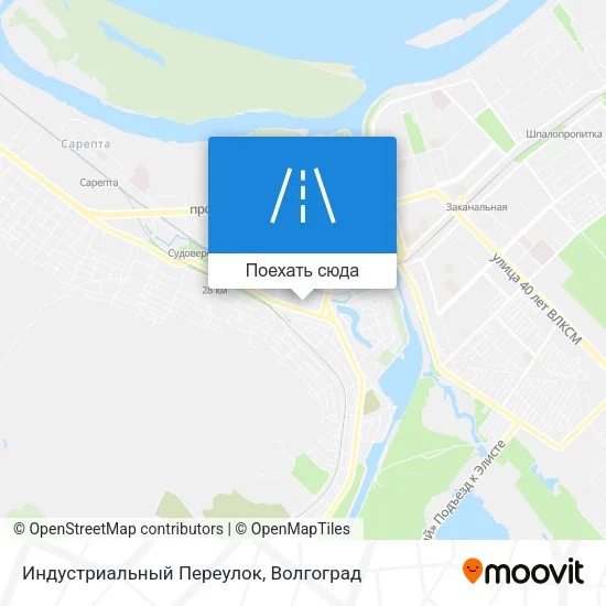 Карта Индустриальный Переулок