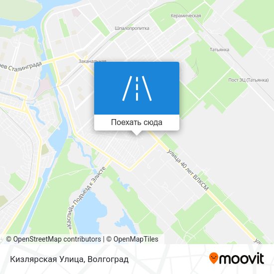 Карта Кизлярская Улица