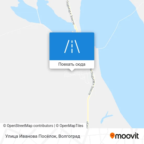 Карта Улица Иванова Посёлок
