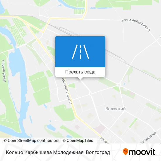 Карта Кольцо Карбышева Молодежная