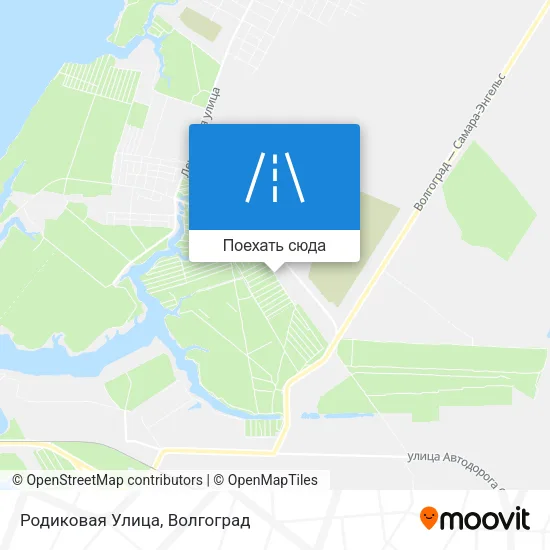 Карта Родиковая Улица