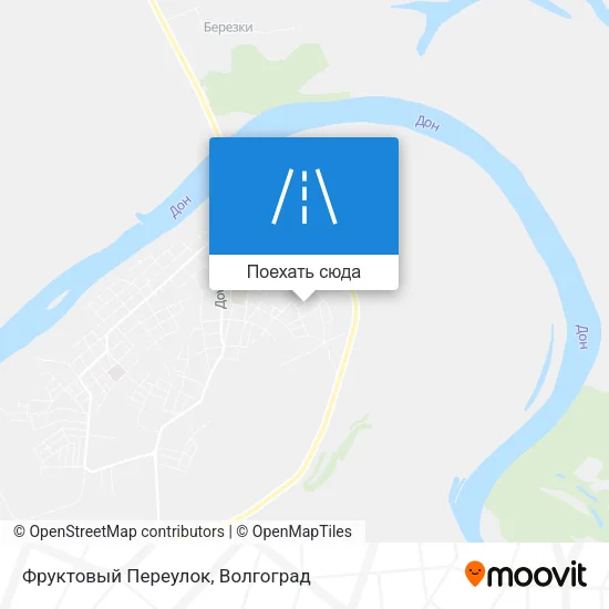 Карта Фруктовый Переулок