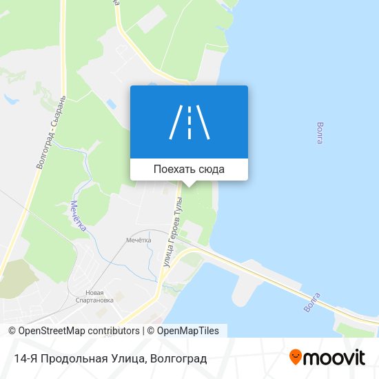 Карта 14-Я Продольная Улица