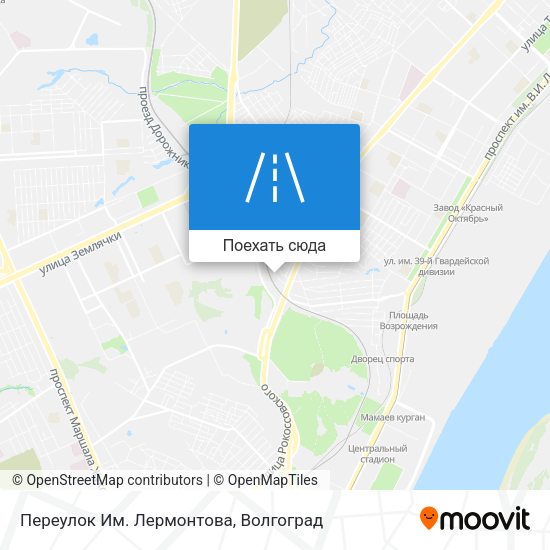 Карта Переулок Им. Лермонтова