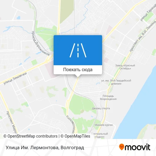 Карта Улица Им. Лермонтова