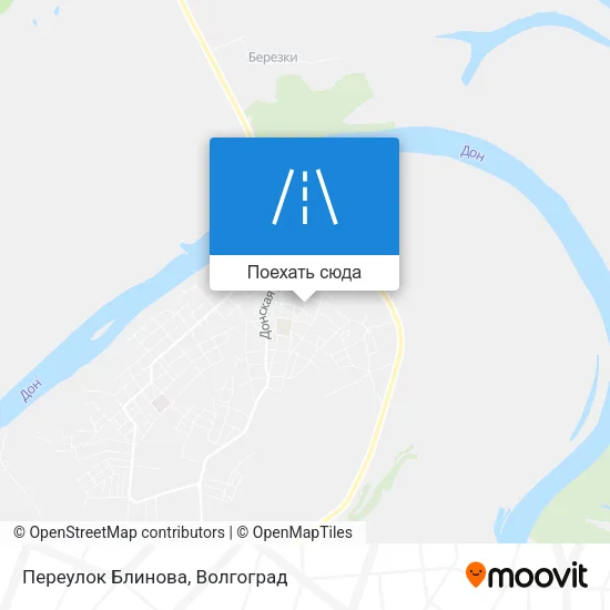 Карта Переулок Блинова