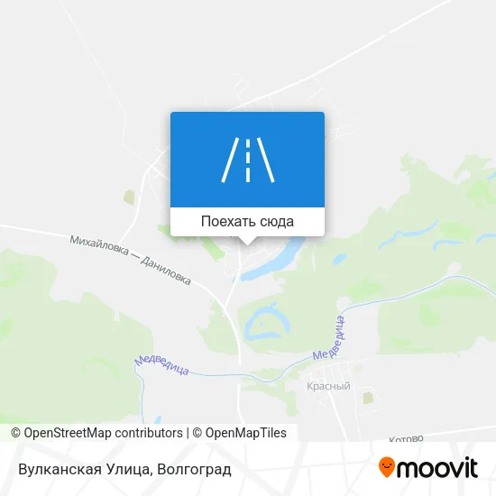 Карта Вулканская Улица