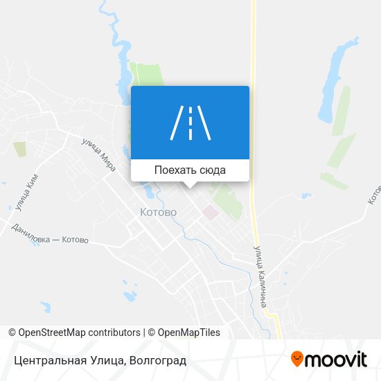 Карта Центральная Улица
