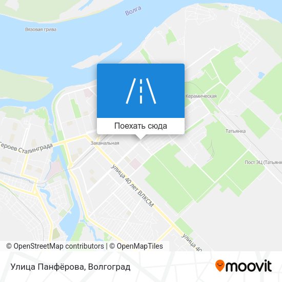 Карта Улица Панфёрова