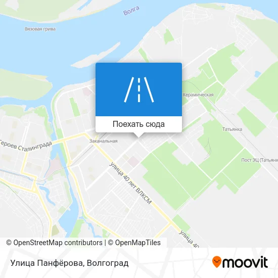 Карта Улица Панфёрова