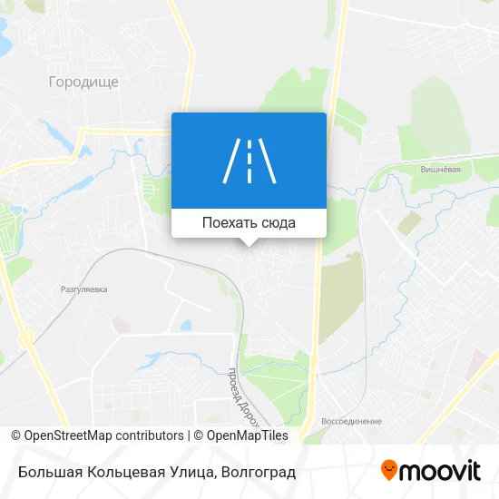 Карта Большая Кольцевая Улица