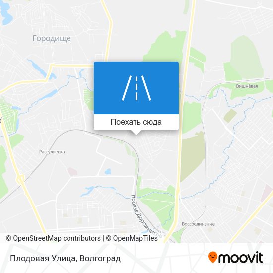 Карта Плодовая Улица