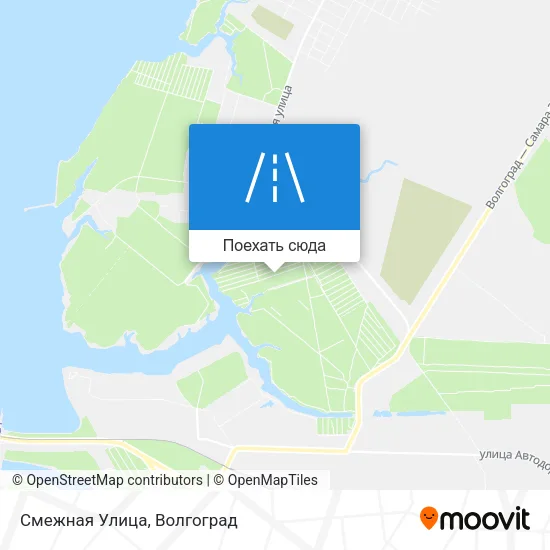 Карта Смежная Улица