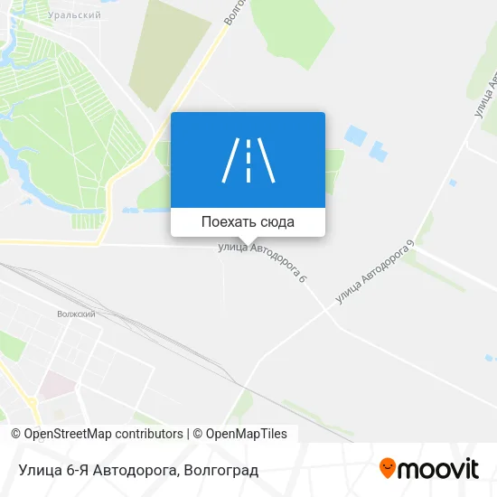 Карта Улица 6-Я Автодорога
