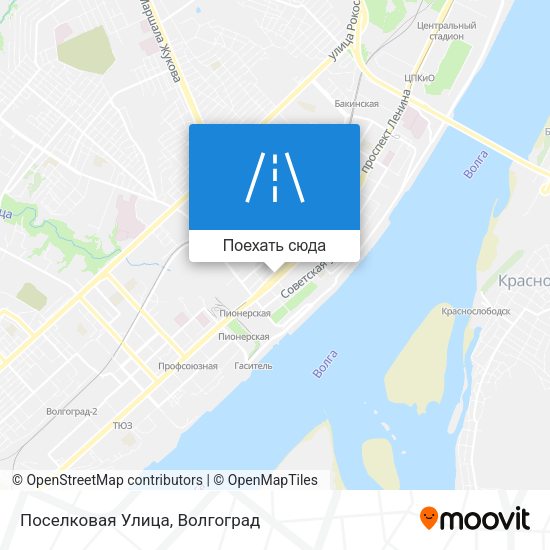 Карта Поселковая Улица