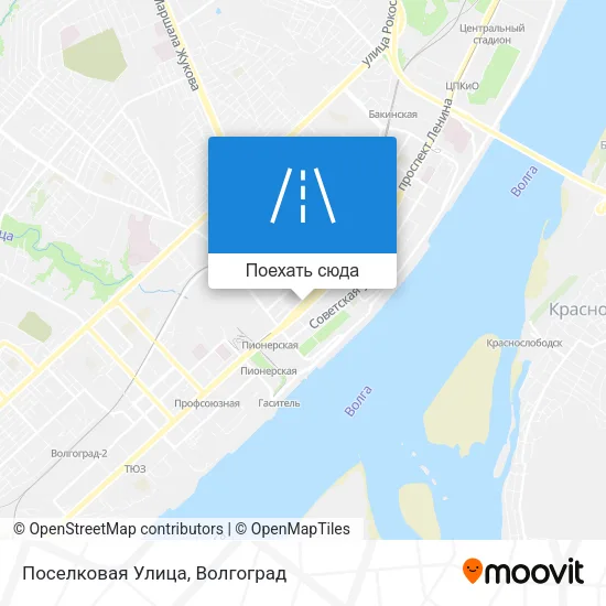 Карта Поселковая Улица