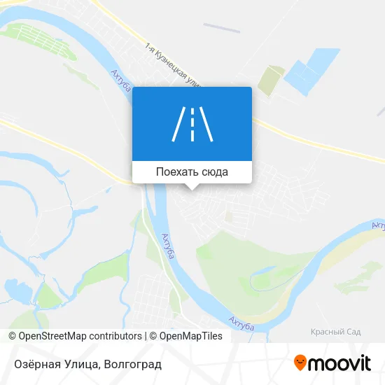 Карта Озёрная Улица