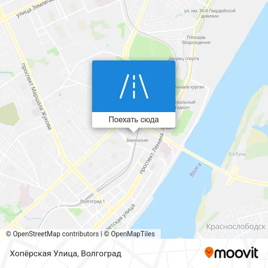 Карта Хопёрская Улица