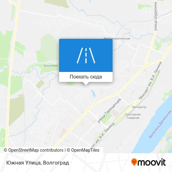 Карта Южная Улица