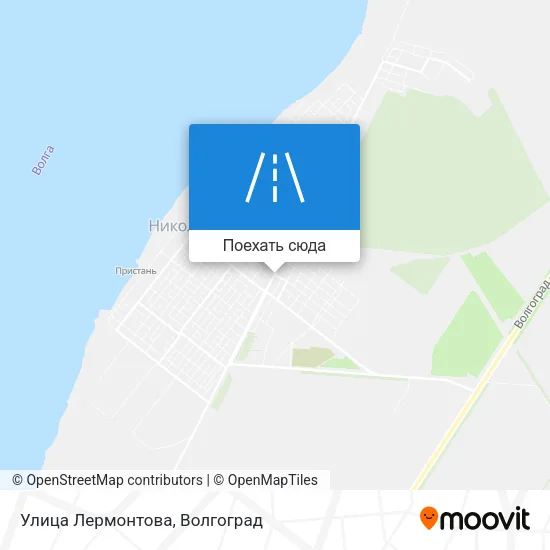 Карта Улица Лермонтова