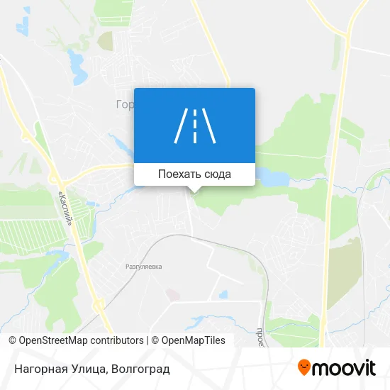 Карта Нагорная Улица