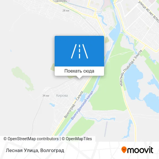 Карта Лесная Улица