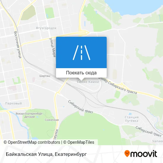 Карта Байкальская Улица