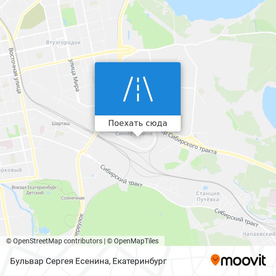 Карта Бульвар Сергея Есенина