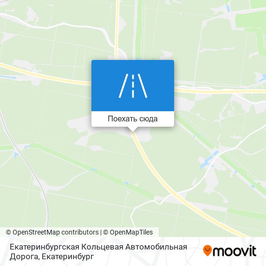 Карта Екатеринбургская Кольцевая Автомобильная Дорога