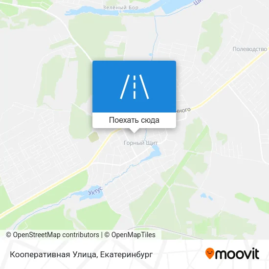 Карта Кооперативная Улица