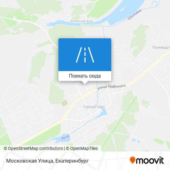 Карта Московская Улица