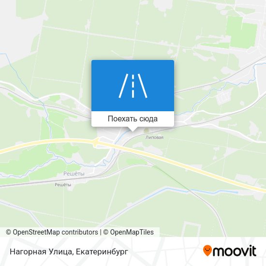 Карта Нагорная Улица